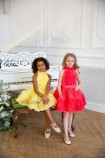 Детское нарядное платье Рози, цвет желтый