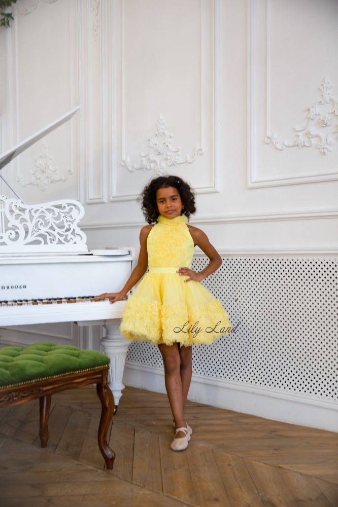 Дитяча святкова сукня Розі, колір жовтий