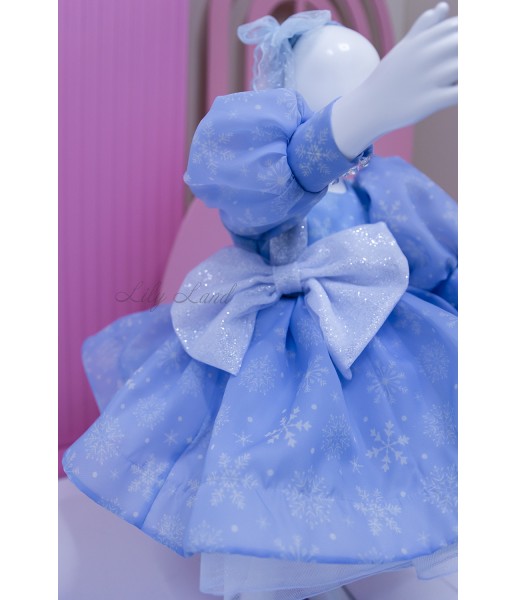 Дитяча святкова сукня Сенді, колір синій