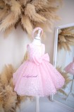 Детское нарядное платье Селеста без рукавов, цвет розовый