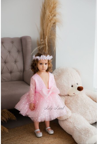 Детское нарядное платье Селеста, цвет розовый
