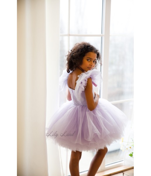 Детское нарядное платье Шанти, цвет лаванда