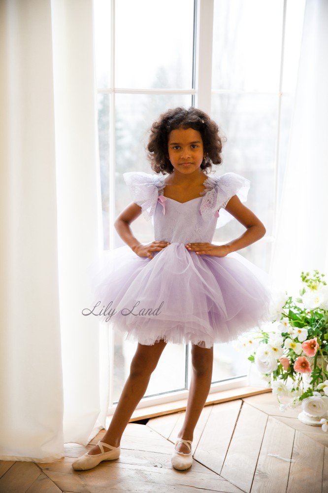 Детское нарядное платье Шанти, цвет лаванда