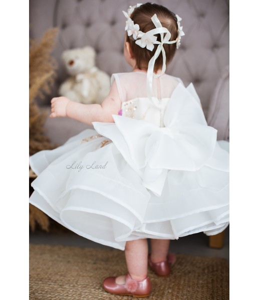 Детское платье Соломия, цвет айвори