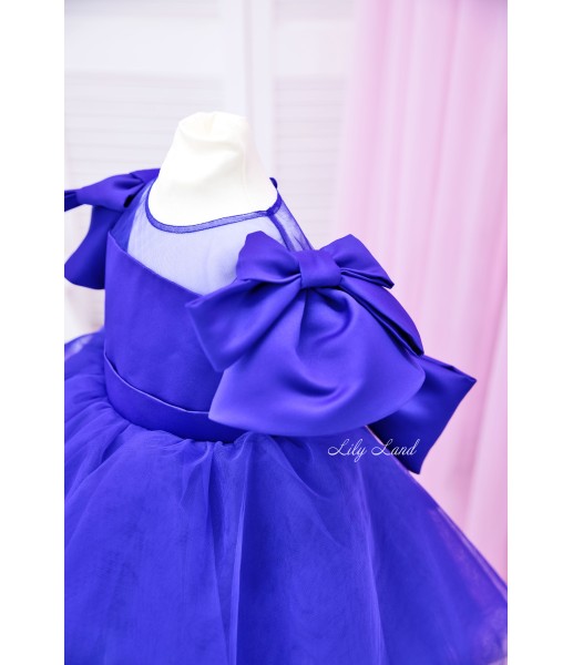 Детское нарядное платье Соня, цвет синий
