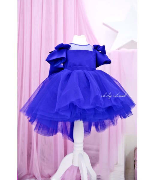 Детское нарядное платье Соня, цвет синий
