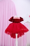 Детское нарядное платье Соня, цвет красный