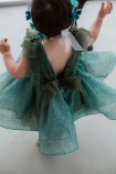 Детское нарядное платье Стефания, цвет Изумруд