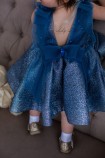 Детское нарядное платье Стефания, цвет Джинс