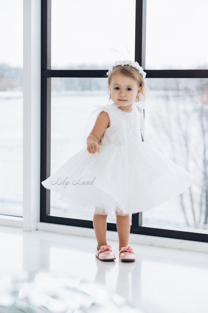 Детское нарядное платье Стефания, цвет Айвори