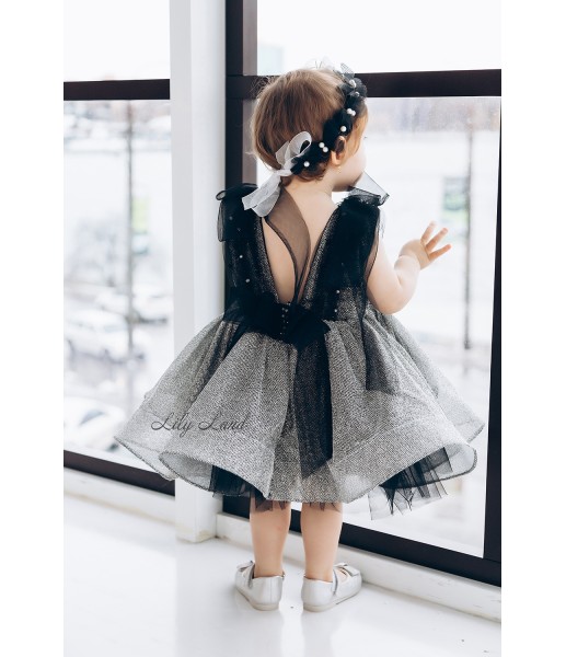 Детское нарядное платье Стефания, цвет Черный