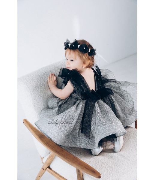 Детское нарядное платье Стефания, цвет Черный