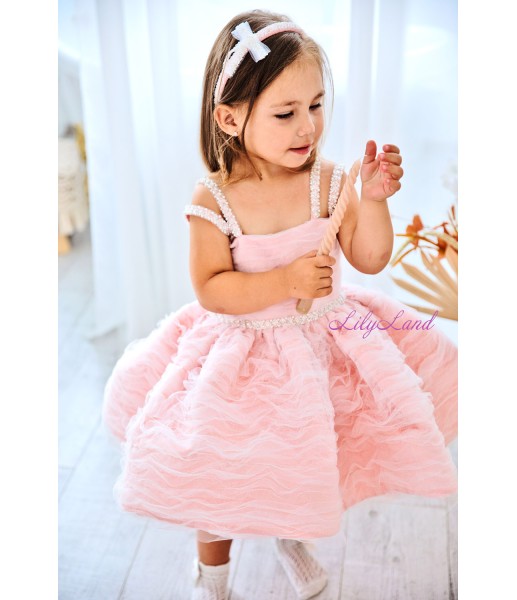 Дитяча ошатна сукня Тереза, колір рожевий