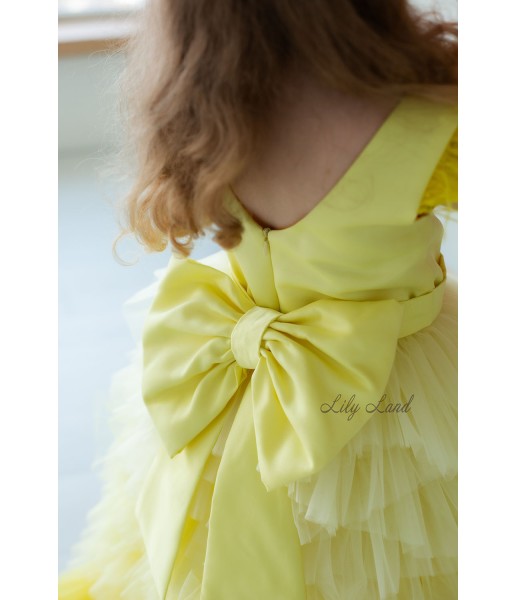 Дитяча святкова сукня Урсула, колір жовтий градієнт