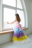 Дитяча святкова сукня Урсула з різнокольоровою спідничкою