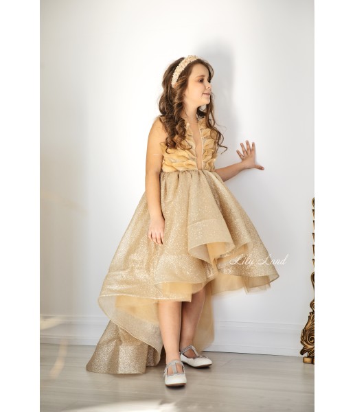 Дитяча святкова сукня Вашингтон, колір золото