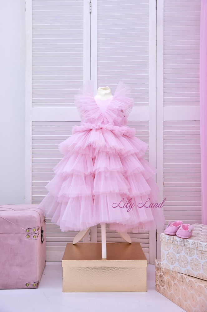 Дитяча святкова сукня Вероніка, колір Рожева пудра