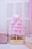 Детское нарядное платье Вероника, цвет розовая пудра