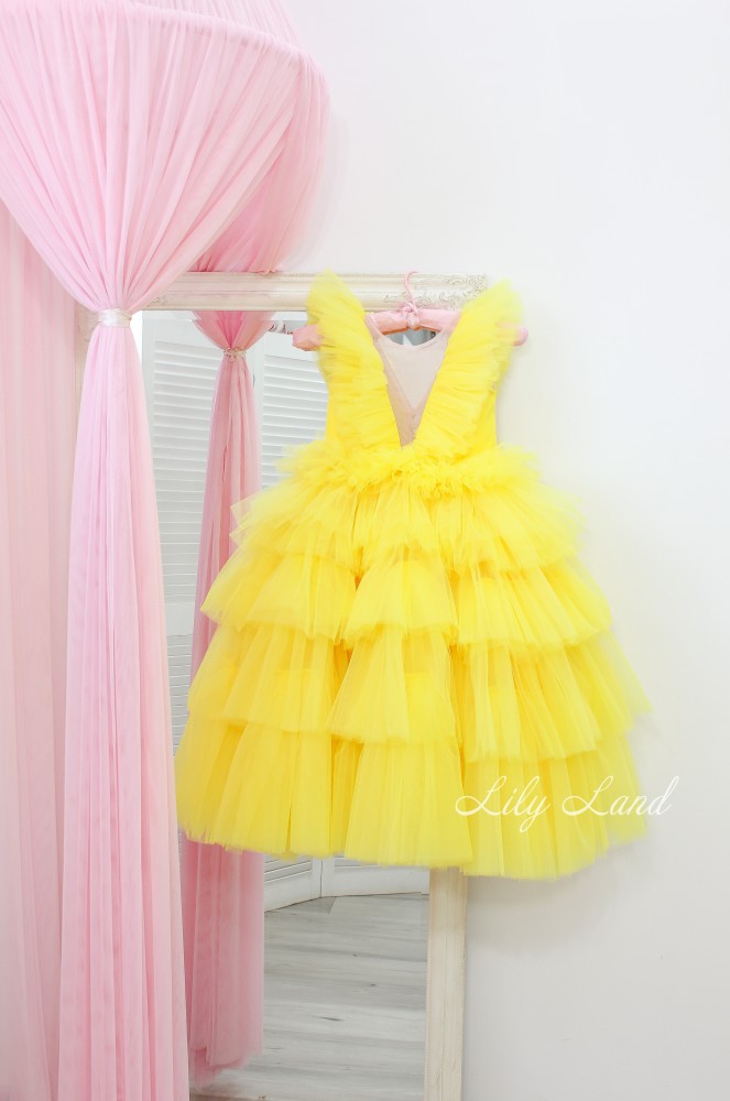Дитяча святкова сукня Вероніка, колір Жовтий