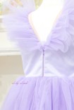 Детское нарядное платье Вероника со шлейфом, цвет лаванда