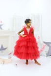 Детское нарядное платье Вероника, цвет красный