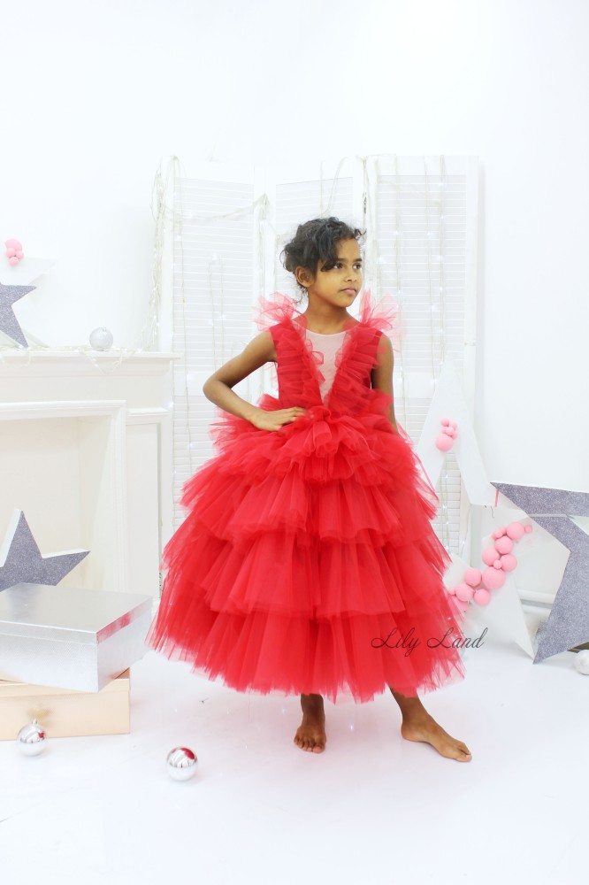 Дитяча святкова сукня Вероніка, колір Червоний