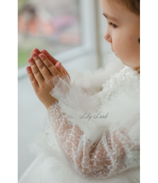 Дитяча святкова сукня Елізабет, колір айворі