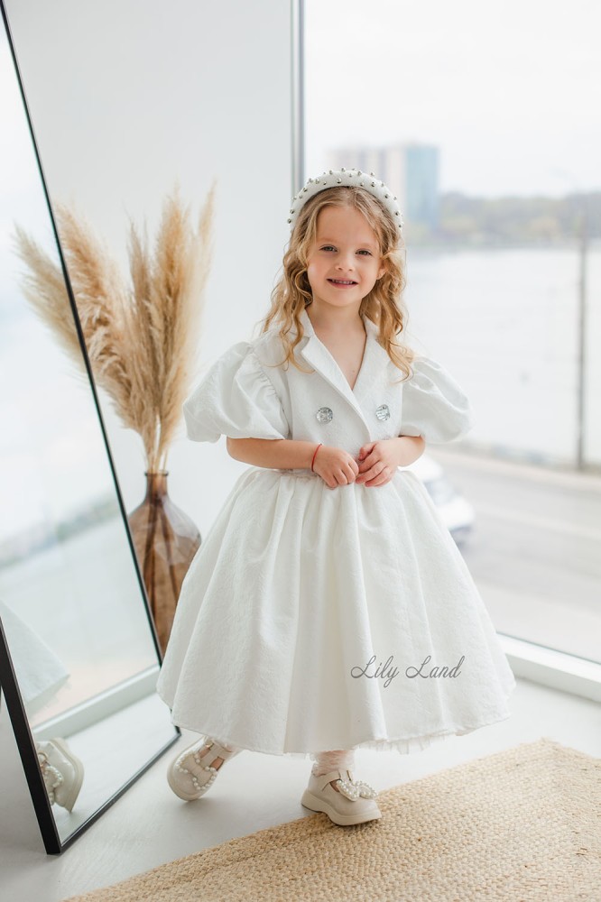 Дитяча святкова сукня Моніка, колір айворі