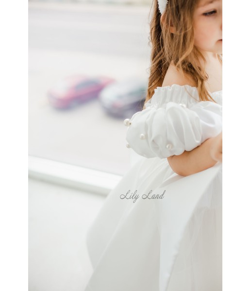 Дитяча святкова сукня Венеція, колір айворі