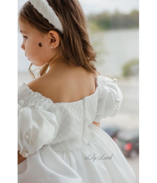 Детское нарядное платье Венеция, цвет Айвори