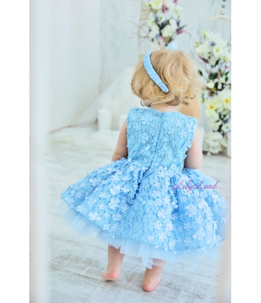 Дитяча святкова сукня Аріс, колір блакитний