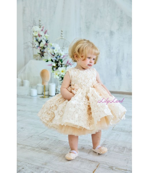 Дитяча святкова сукня Аріс, колір беж