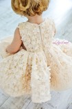 Детское нарядное платье Арис, цвет бежевый