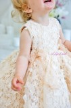 Детское нарядное платье Арис, цвет бежевый