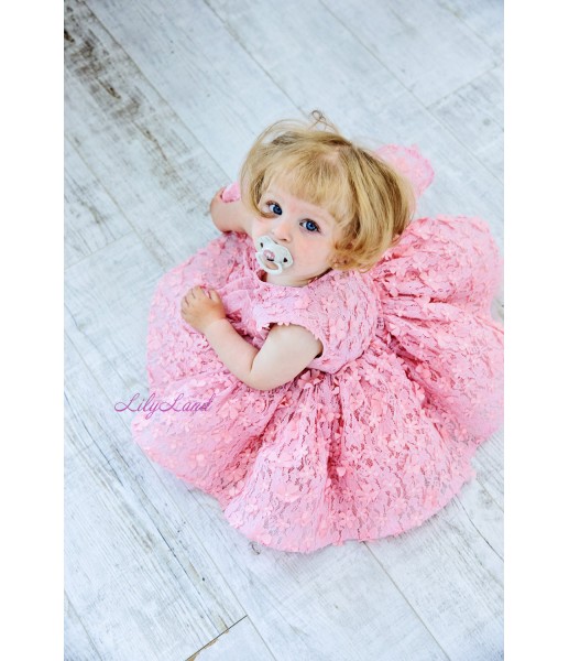 Дитяча святкова сукня Аріс, колір рожевий