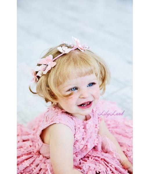 Детское нарядное платье Арис, цвет розовый
