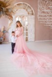 Женское платье для беременных, цвет розовый