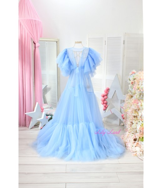 Женское платье для фотоссесии Будуарное, цвет голубой