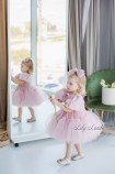 Дитяча святкова сукня Сінтія, колір рожевий