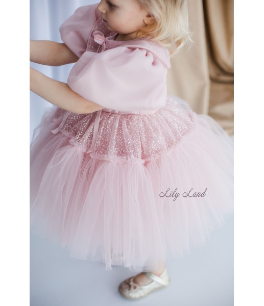 Детское нарядное платье Синтия, цвет розовый