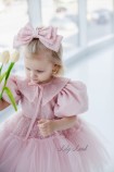 Дитяча святкова сукня Сінтія, колір рожевий