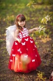 Детское платье Флер, цвет красный