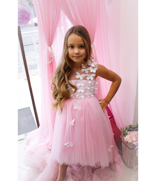 Детское платье Флер, цвет  розовый