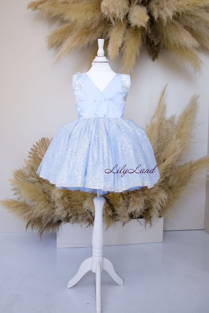 Детское нарядное платье платье Хезер, цвет Голубой