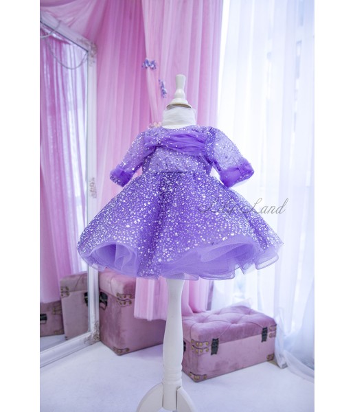 Детское нарядное платье Каролина, цвет лаванда