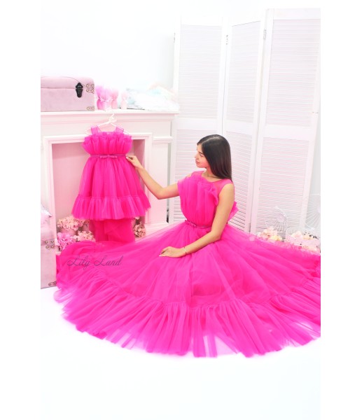 Комплект нарядных платьев Лябель,  цвет Барби 