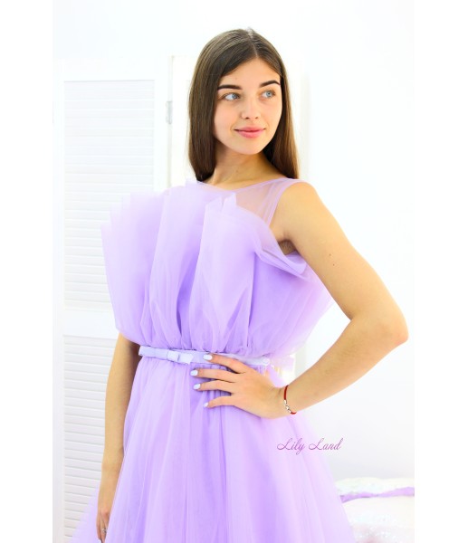 Комплект нарядных платьев Лябель,  цвет лаванда