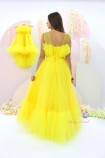 Комплект нарядных платьев Лябель,  цвет желтый