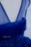 Детское нарядное платье Маргарет в ярко синем цвете