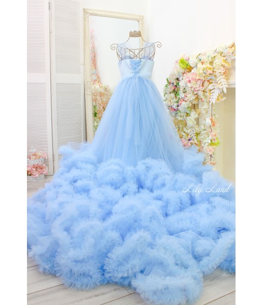 Женское платье Облако, цвет голубой